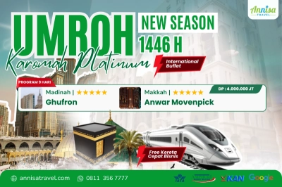 Umroh Karomah Free Kereta Cepat - Direct Madinah - by Garuda Indonesia