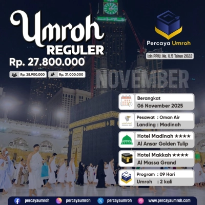 Umroh Reguler 28 Agustus 2025