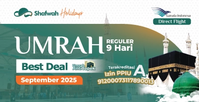 Umrah Best Deal  : 25 SEPTEMBER 2025 12 HARI START BDJ