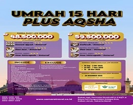 UMRAH PLUS AQSO 15 HARI