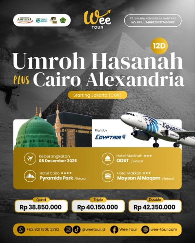 UMRAH HASANAH PLUS CAIRO ALEXANDRIA