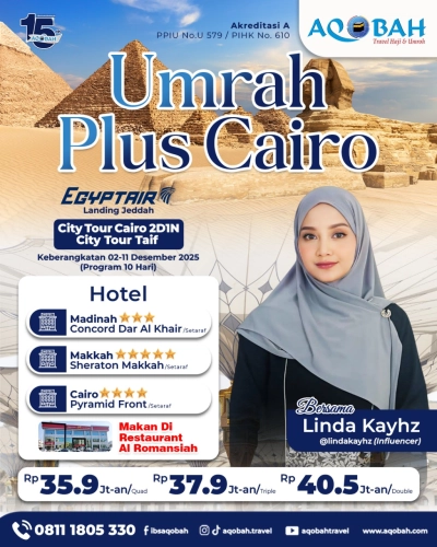 Umroh Plus Cairo 02 - 11 Desember 2025