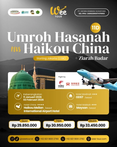 UMRAH HASANAH PLUS HAIKOU CHINA