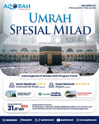 UMRAH MILAD 21 OKTOBER 2026 (9 Hari)