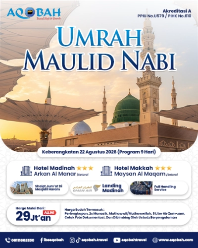 UMRAH MAULID NABI 22 AGST 2026 (9 Hari)